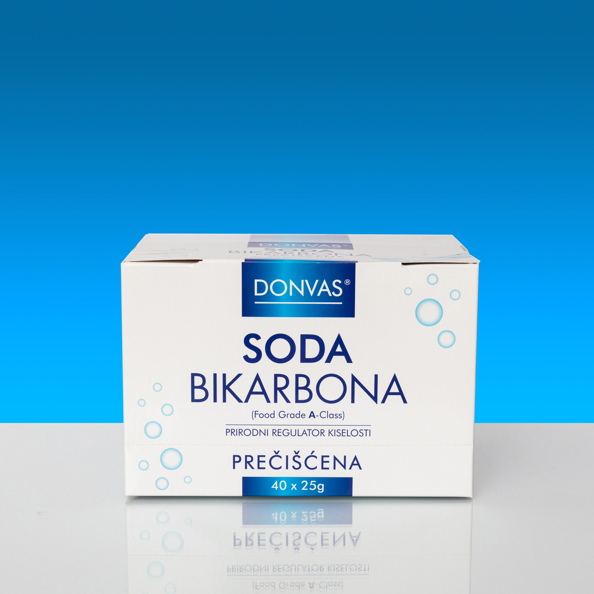 SODIUM BICARBONATE purified DONVAS®, bags 40 x 25 g