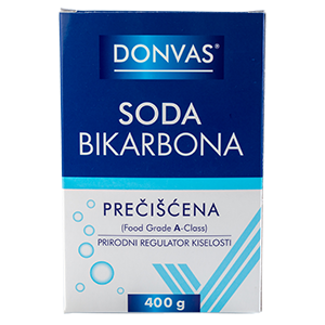 SODA BIKARBONA prečišćena DONVAS®, kesice 400g